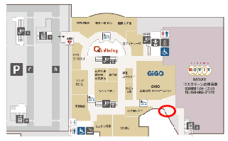 「⑧4F MOVIX前」セールスプロモーションや小規模展示に最適な、視認性の高いイベントスペースの図面・フロアマップ