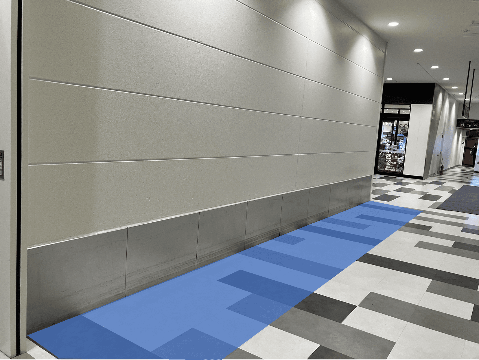 「1Fエレベーター前」入口導線に近く視認性抜群!プロモーション・ポップアップに最適なイベントスペース1