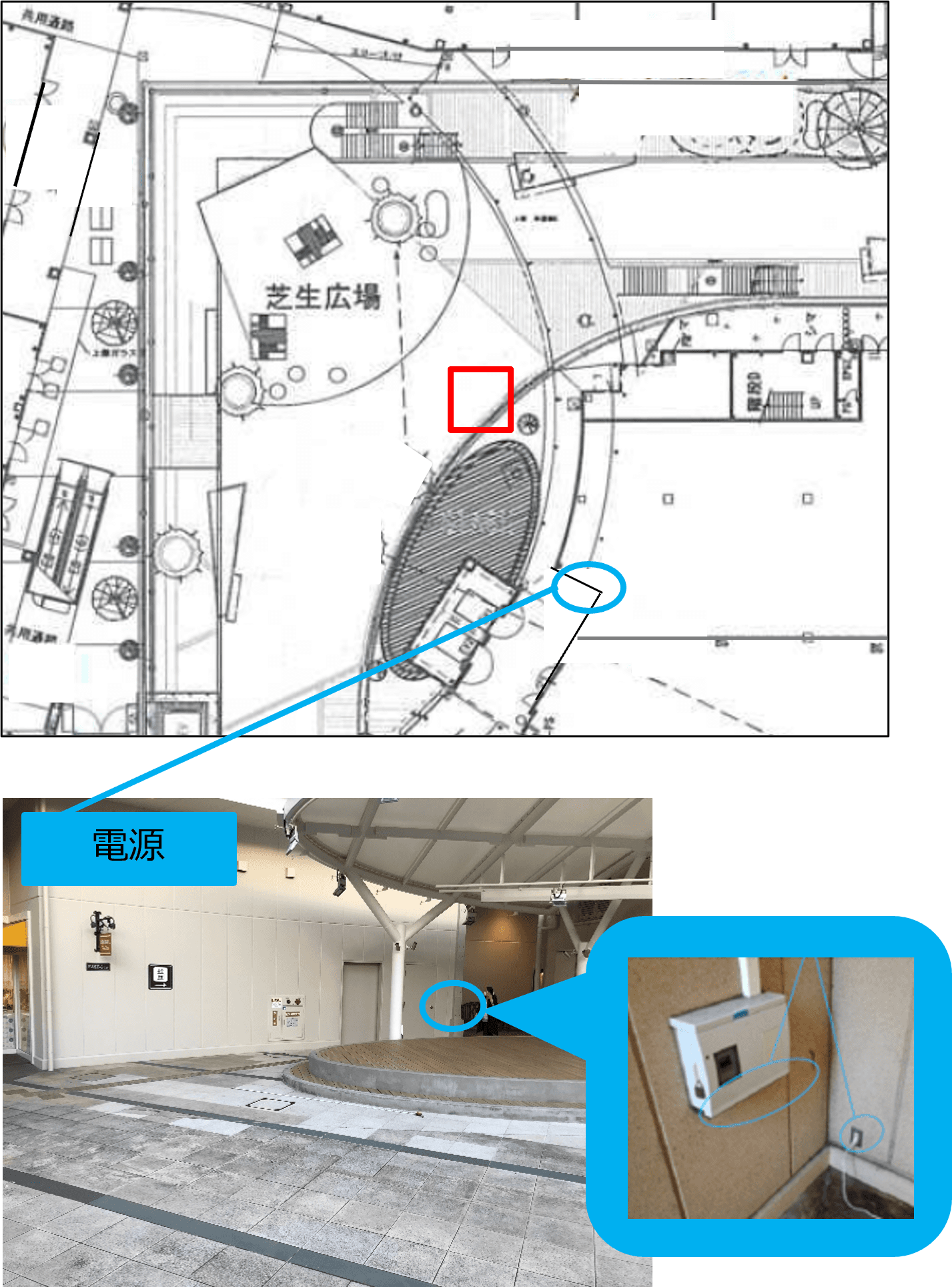 「⑦L通り Bスペース」キッチンカーや各種プロモーションに最適な広場とステージ近くのイベントスペース2