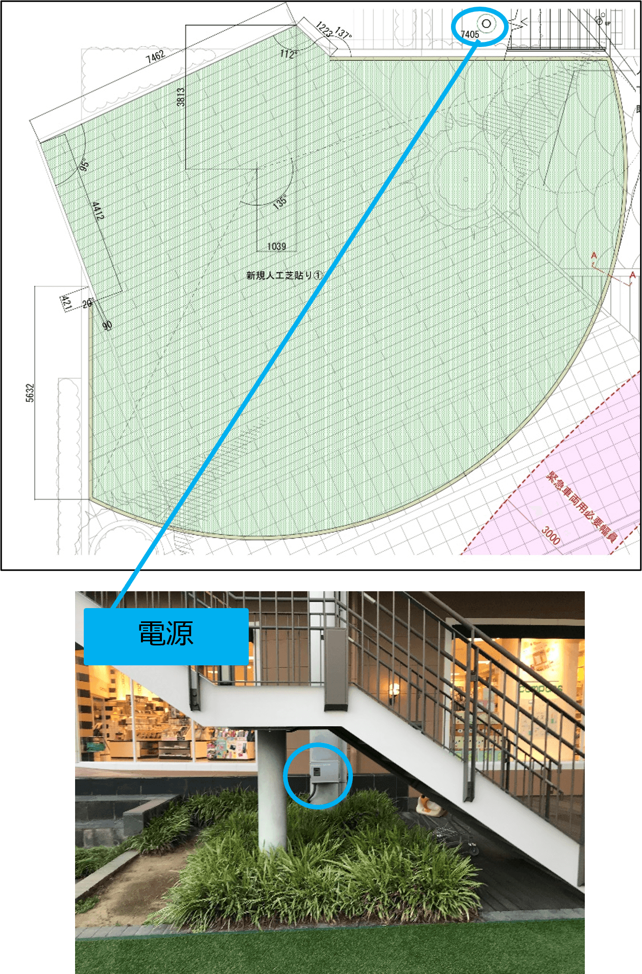 「⑫芝生広場」体験型イベントやワークショップ、展示イベントから大型ポップアップまで幅広く使える憩いのスペース2