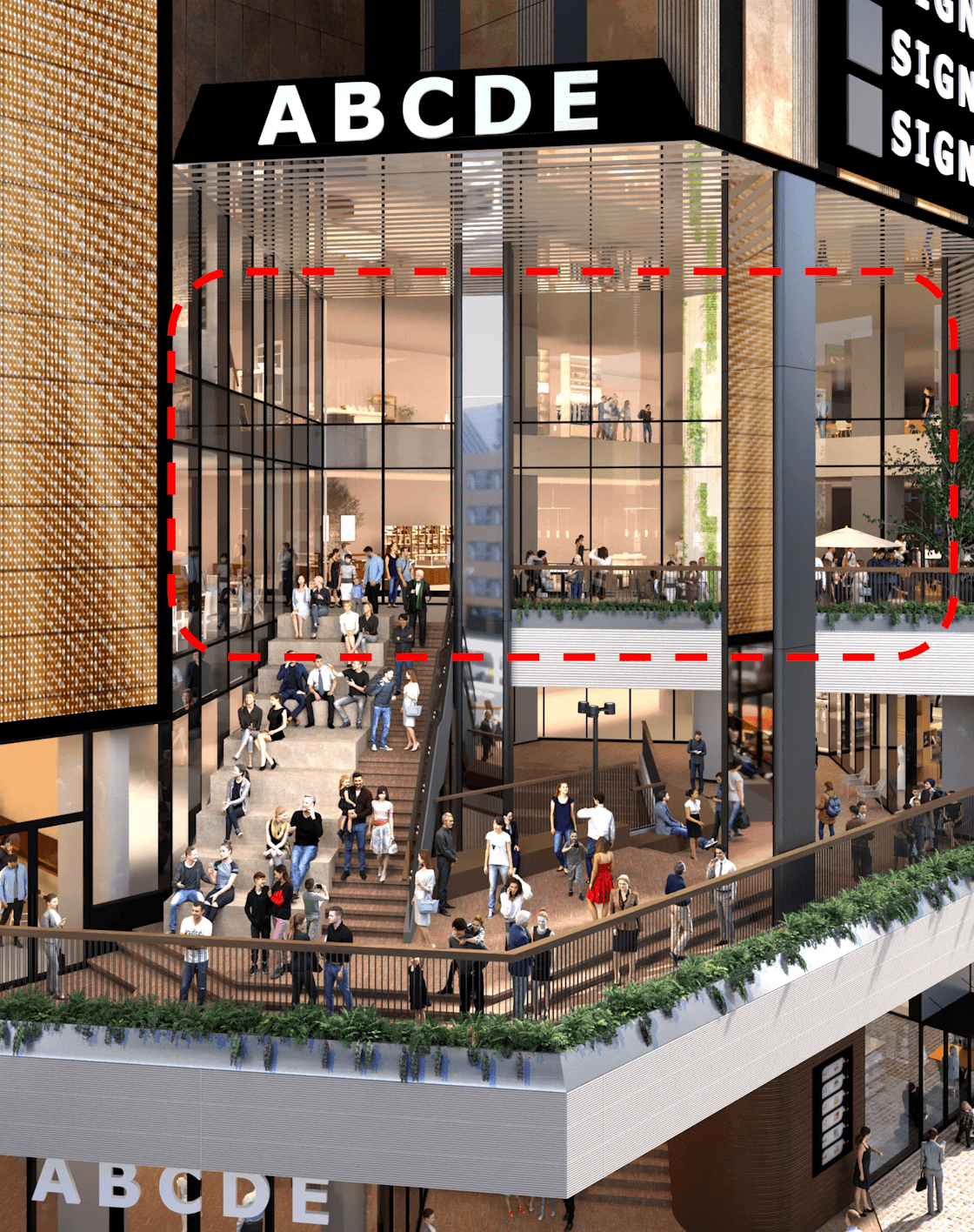 「3階屋外広場」すすきの交差点目の前!開放的な空間でポップアップやプロモーションにおすすめのCOCONO TEREACEイベントスペース