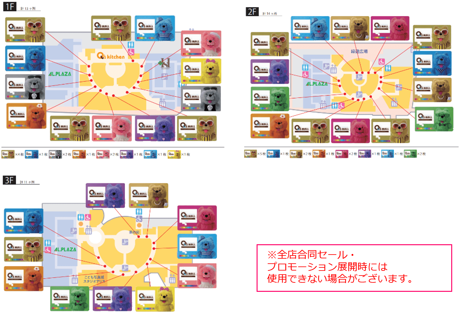 あまがさきキューズモール【メディア】「⑤天吊りバナー」の図面・フロアマップ
