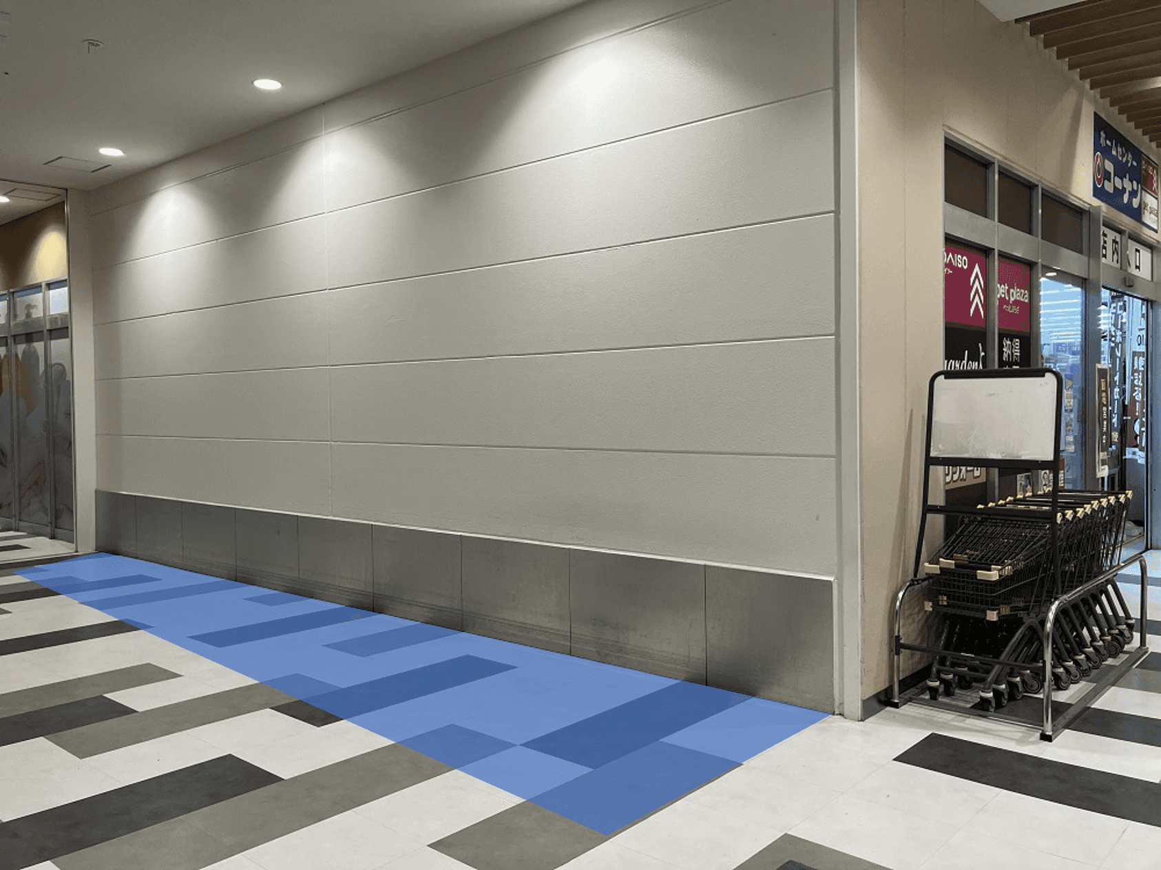 「1Fエレベーター前」入口導線に近く視認性抜群!プロモーション・ポップアップに最適なイベントスペース