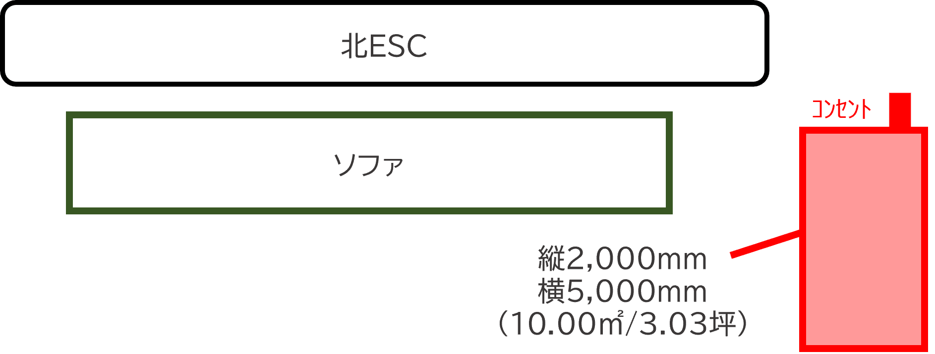 「5F-1区画(レストスペース)」ポップアップストアやプロモーションに適したエスカレーター前イベントスペースの図面・フロアマップ1